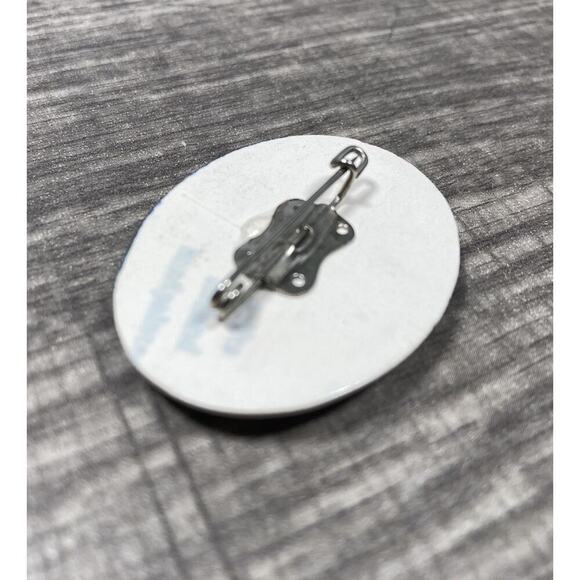 Delft Holland Handmade Blue White Windmill Porcelain Oval Brooch Lapel Pin - Picture 7 of 7